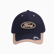 ((ready. stock) Spring Retro Embroidered Car Logo Baseball Cap Curved Brim F1 Racing Cap Ford Car Lo