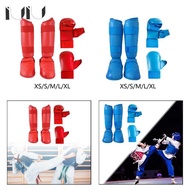 IUIU Karate Sparring Equipment Set, Boxing Gloves, Shin Guards, Taekwondo Training Focus Mitts, Stri