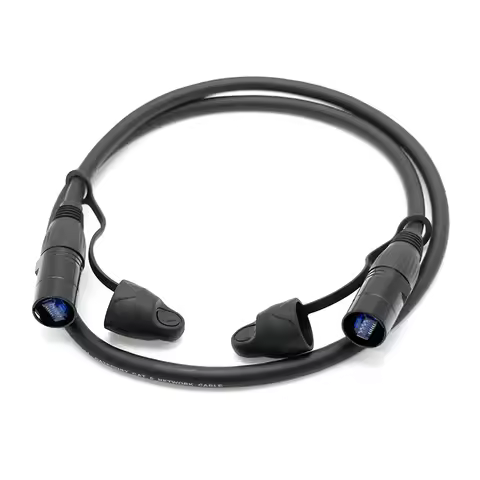 Outdoor RJ45 Ethercon Connector Cable Shielded 1m 2m 3m 5m 10m 15m 20m CAT6 Patch Ethernet Extension