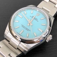 （現貨）全新24年Date ROLEX 勞力士 蠔式恒動型 277200 OYSTER PERPETUAL TIFFANY BLUE TURQUOISE BLUE 277200-0007 綠松石藍 蒂