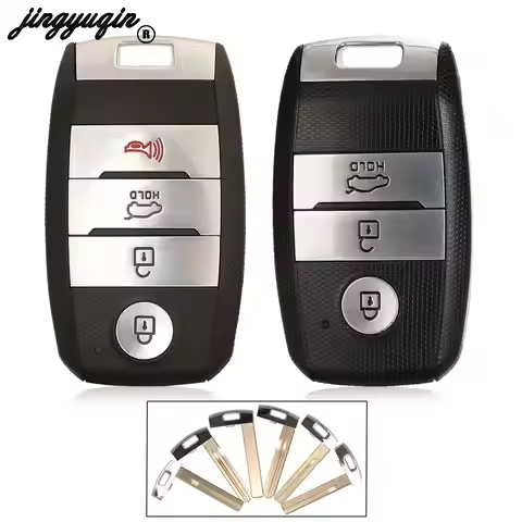 jingyuqin 3/4 Buttons Remote Car Key Shell For KIA Ceed K3 K4 K5 Sportage R QL KX5 Sorento KX3 KS3 R