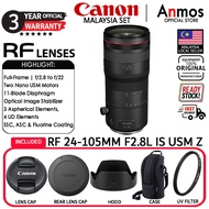 CANON RF 24-105MM F/2.8 L IS USM Z LENS ( CANON MALAYSIA 3 YEARS WARRANTY )