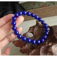 Water Jade Ice Soul Natural Lapis Lazuli Bracelet Afghanistan Lapis Lazuli Less White Less Gold Brac