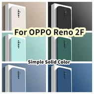 【Yoshida】For OPPO Reno 2F Silicone Full Cover Case straight edge Case Cover