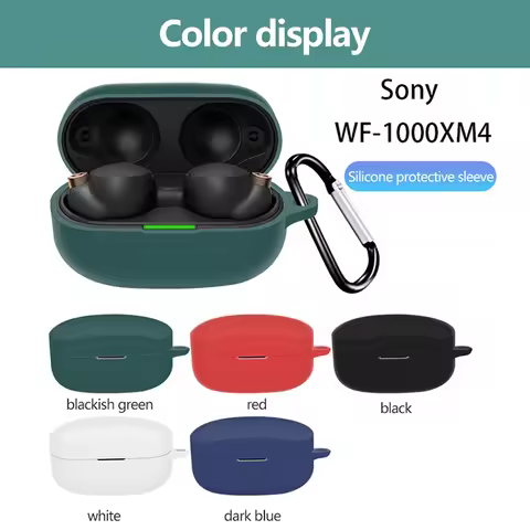 Silicone Earphone Case For Sony WF-1000 XM4 Dust-proof Protective Wireless Bluetooth Earphone Soft C