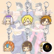 JOJO's Strange Adventures Jotaro Kujo Giorno Giovanna Alec Keychain Transparent Pendant