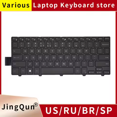 US/BR/SP Russian Laptop Keyboard for Dell Inspiron 14 3000 3452 3458 3459 5447 5448 5441 5455 5458 5