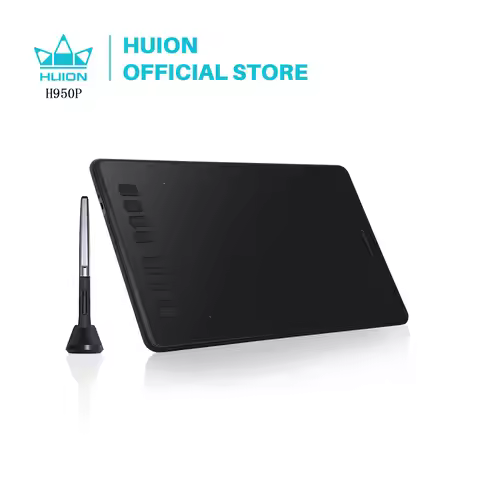 HUION Ultralight Graphic Tablets H640P H950P Digital Tablet Drawing Pen Tablet With Battery-Free Sty