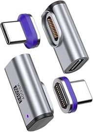 24Pin 240W USB C Magnetic Adapter Right Angle (2 Pack) USB C to USBC Adapter with USB4 40Gbps 8K 60H