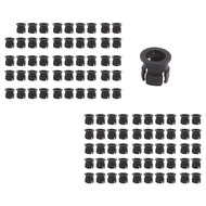 (KWIN) 100 Pieces Black Plastic 5mm LED Clip Holder Display Panel Mount Cases