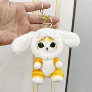 Gantungan Kunci Boneka Mofusand Cat Neko Topi Sanrio Series Plush Keychain Kuromi Cinnamoroll Purin