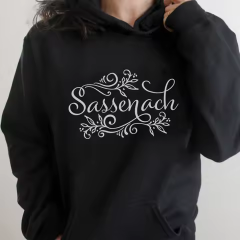 Women Sassenach Hoodie Outlander Book Series Hooded Pullover Jamie Fraser Tv Show Sweatshirts Kawaii
