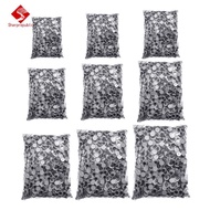 Sharprepublic Self-Adhesive Googly Eyes Wiggle Eyes Movable Black Plastic Doll Eyes for Doll Making 