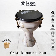 Calti Darbuka Dumbuk Mini White Marble Children's Size 6 inch Best Quality Darbuka Murah Darbuka Bud