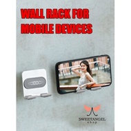 Mobile phone device wall rack holder
