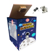 Target piggy bank open and close 20 million 50 million 100 million and 30 million savings wooden box