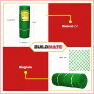 ๑ ◹ Green Plastic Polyethylene Screen Net Chicken Fence Wire 3 ft 3/4" BUILDMATE