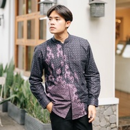 KEMEJA My Aksa Batik Men's Long Shirt with Lining Bentley Muslimkoko