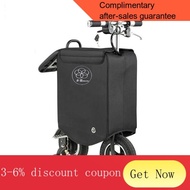 YQ55 Electric Luggage Folding Electric Scooter Mother and Child Large Trolley Luggage Riding Electric Bicycle Steam Tr00