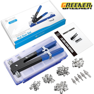 Greener 175PCS Rivet Nuts Kit M3/M4/M5/M6/M8 หรือ 1PCS Rivet Nut Gun + 5PCS Nut Rivet Mandrels repai