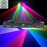 6 Hole Super Laser Disco Party Projector Projection Laser Light DJ Laser Super Laser Light with Voic