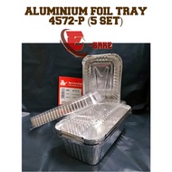 (4572- P ) (5PCS) DULANG DULANG ALUMINIUM DULANG DENGAN PENUTUP