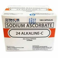 PROMO AUTHENTIC 24 ALKALINE C SODIUM ASCORBATE 100CAPS