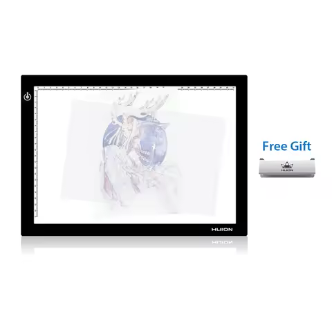 HUION L4S LED Light Pad Drawing Board 17.7 Inches Ultra-Thin Adjustable Eyesight-Protected Tracing L