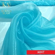 Kain Organdi Kain Kaca Meteran Premium Bahan Dress Outer Gamis Kondangan per 0.5meter x 1.5meter