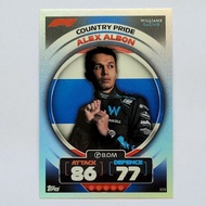 Alex Albon Card Country Pride Thai Flag Backdrop Foil Flashing