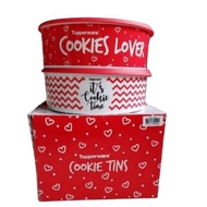 TUPPERWARE COOKIES TIN SET