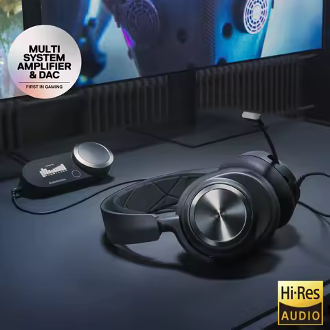 SteelSeries Arctis Nova Pro Wired Gaming Headset High-Fidelty Gamin Audio With Multi-System Connect 