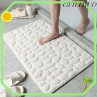 GERTRUD Bath Mat Bathroom Carpets Bathtub Non-slip Cobblestone Embossed