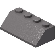 100pcs Dark Gray 2x4 Slope 45, Compatible with LEGO, Building Block Set, 6-12 Years, Castle Theme
