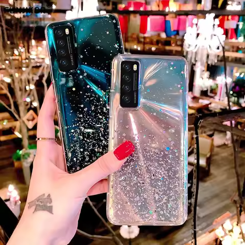Star Glitter Bling Case For Vivo Y21S Y33S Y11S Y21 Y72 Y52 5G Y16 Y35 Y55 Y53S Y22S V23 Y 52 72 Sof