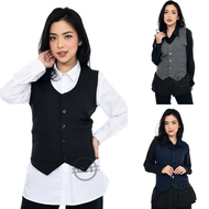 It's READY..!! Women's Formal Black Slimfit Suit Vest for Office Work Premium High Quality Formal Wo