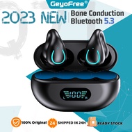 【Clearance】GeyoFree 2023 NEW Copy Sony Ambie Earphone Sound Earcuffs Ear Bone Conduction Earring with LED Wireless Bluetooth Earphones Auriculares Headset TWS Sport Earbuds for Ambie Q80/Q71