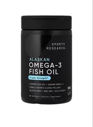 Sports Research 阿拉斯加三倍強度魚油 90粒