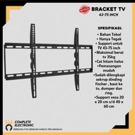 GANTUNGAN Tv Bracket Slim TV Bracket Wall TV Hanger 75 70 65 60 55 50 43 inch Universal TV Best Quality