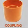 PVC Orange / PVC Sanitary Pipe Fittings Orange Coupling Connector 2" 3" 4" (per pc)
