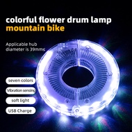 ROCKBROS Bicycle Wheel Hub Light Waterproof Smart 12 LED Colorful Flash Light Safety Warning Fit Bal