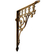 SIKU 10" Brass Shelf Bracket - BRC8020A