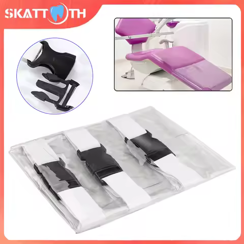 1Pc Plastic Clear Dental Chair Mat Cushion Foot Pad Dental Seat Unit Dustproof Cover Protector With 