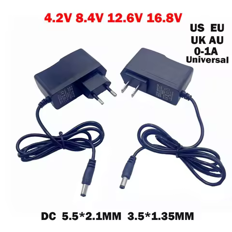 Power Adapter Supply 4.2 8.4 12.6 16.8 V Volt DC 4.2V 8.4V 12.6V 16.8V 1A 1000MA charger for 1S 2S 3