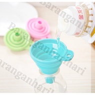 Collapsible silicone funnel Foldable silicone funnel Colour funnel Corong silikon lipat Corong berwa