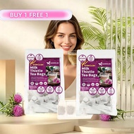 BUY 1 FREE 1  Premium 75 Milk Thistle Tea Bags, 100% Natural & Pure from Milk Thistle Seeds. Milk Th