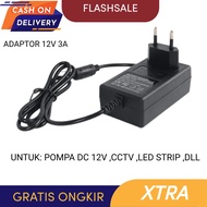 Adaptor 12v 3a murni / Cctv / Lampu Led / Adaptor Pompa Dc 12v
