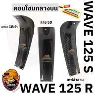Upper Center Console WAVE 125 R/S Kevlar Pattern (Abs Work) With 1 Polimic Sticker (With Video Assem
