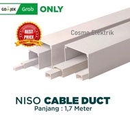 Niso White Duct Cable 25x25, 40x40, 50x50, 60x60, 75x75 Length 1.7mtr