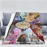 Blue-Silver Sequin Stage CustomTaylor Swift Cool Sparkle Gown Blanket | 60×80-inch flannel, soft & s